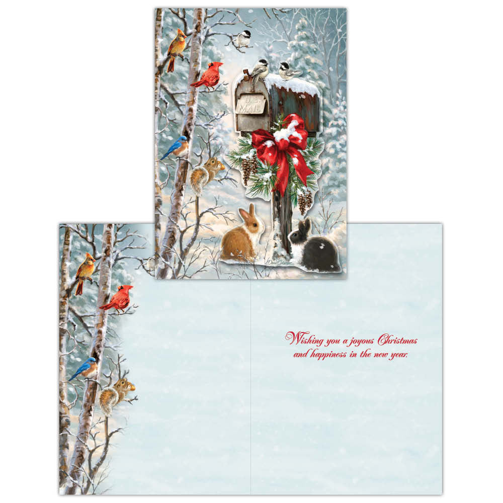 Christmas Tidings - Boxed Christmas Cards -15 Cards & Envelopes