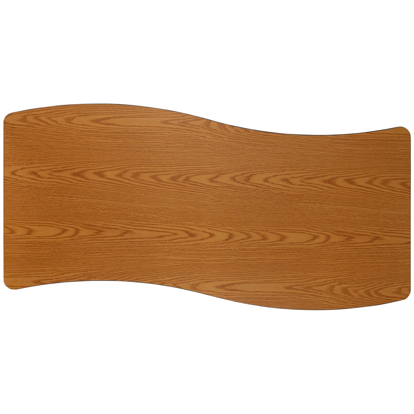 Emma and Oliver 26"W x 60"L Rectangle Wave Flexible Collaborative Adjustable Height Activity Table