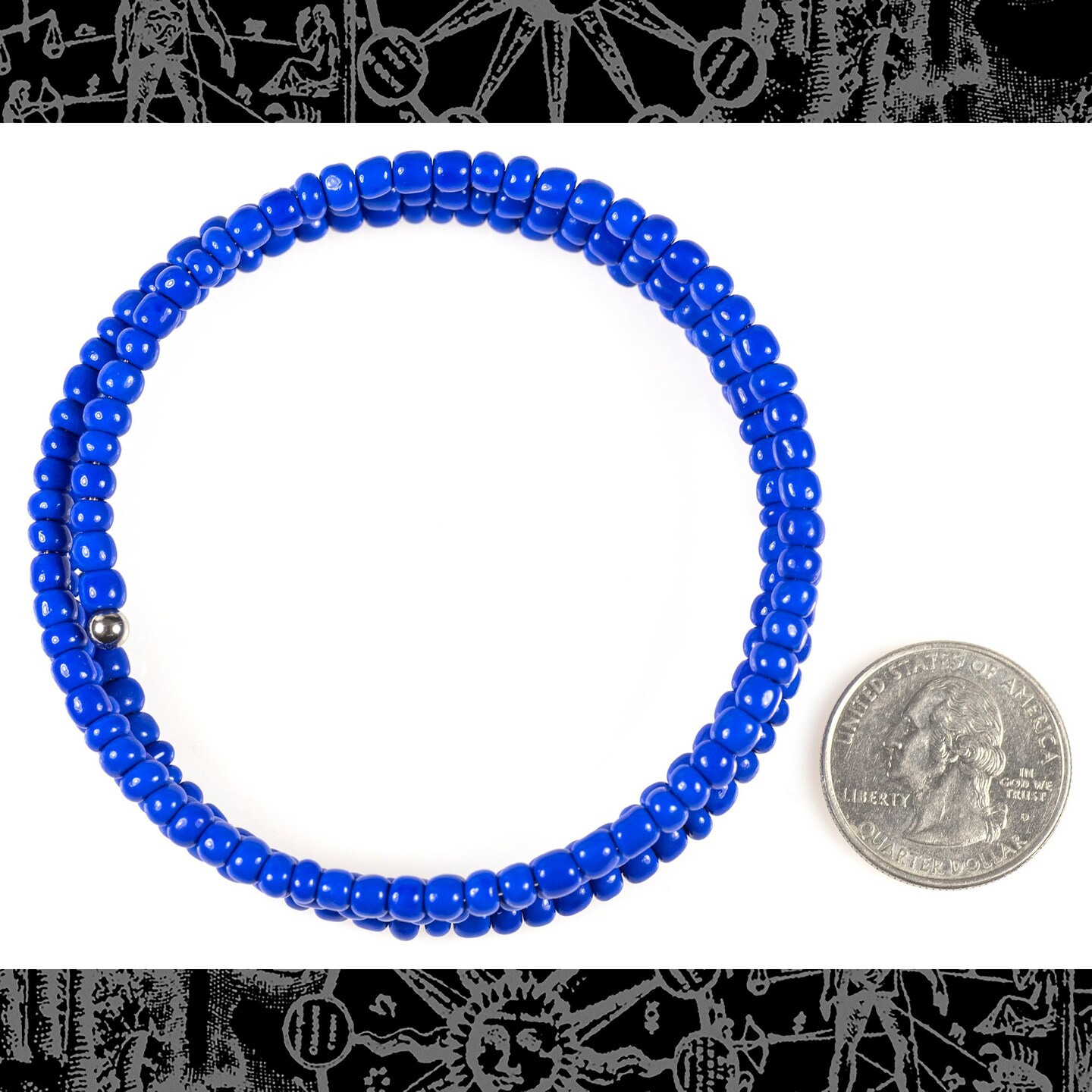 Blue Bead Bracelet - One - BR-03