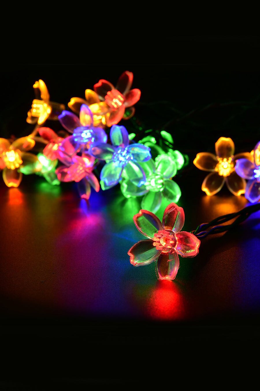 50 LED Solar Power Cherry Blossom String Light