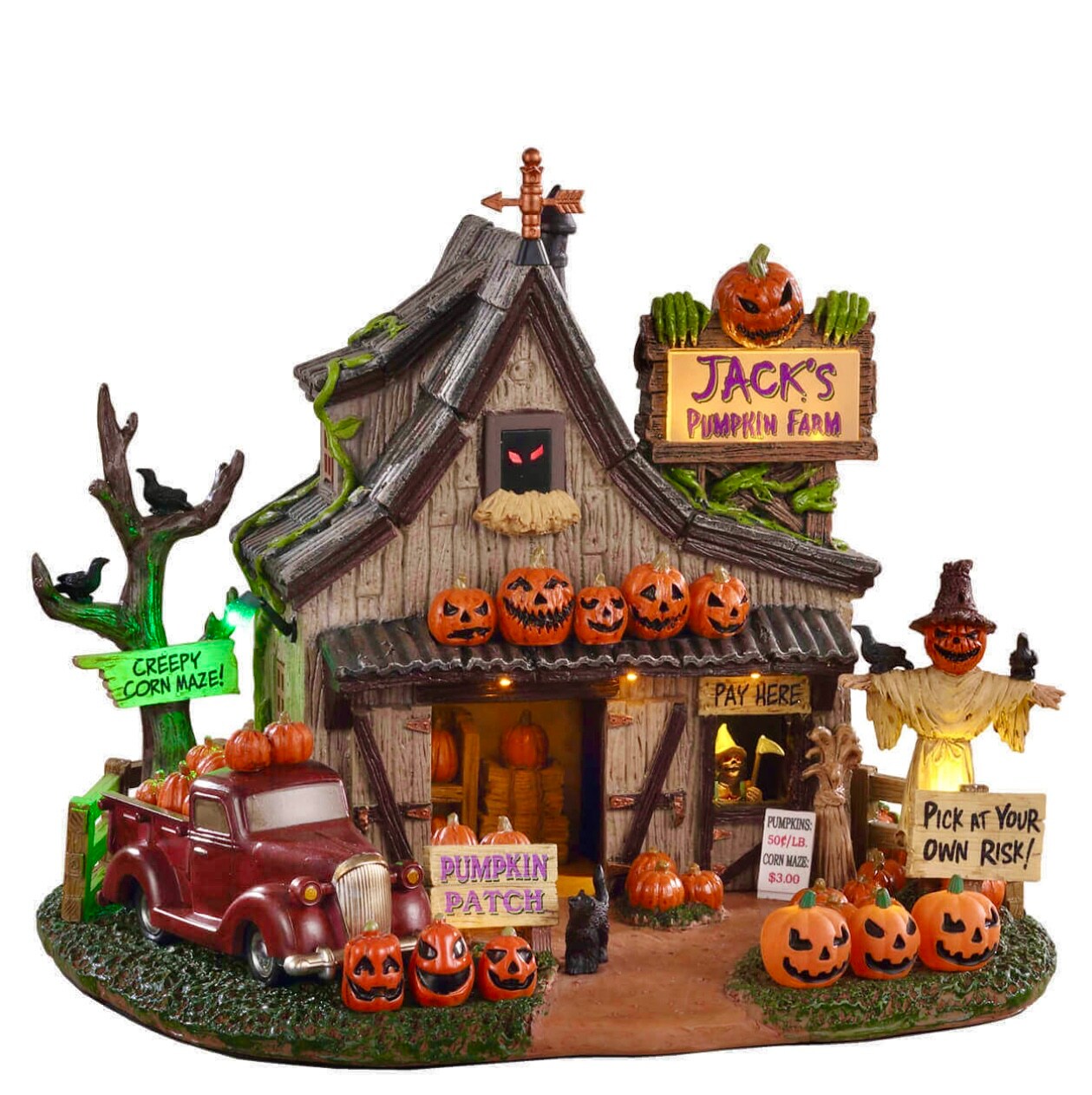 Lemax Spookytown Jack&#x27;s Pumpkin Farm