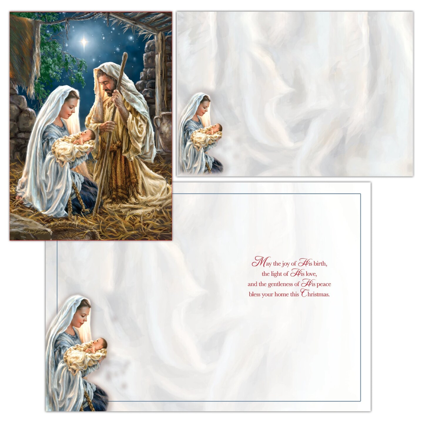 Boxed Christmas Cards- Glory to God -16 Cards &#x26; Envelopes