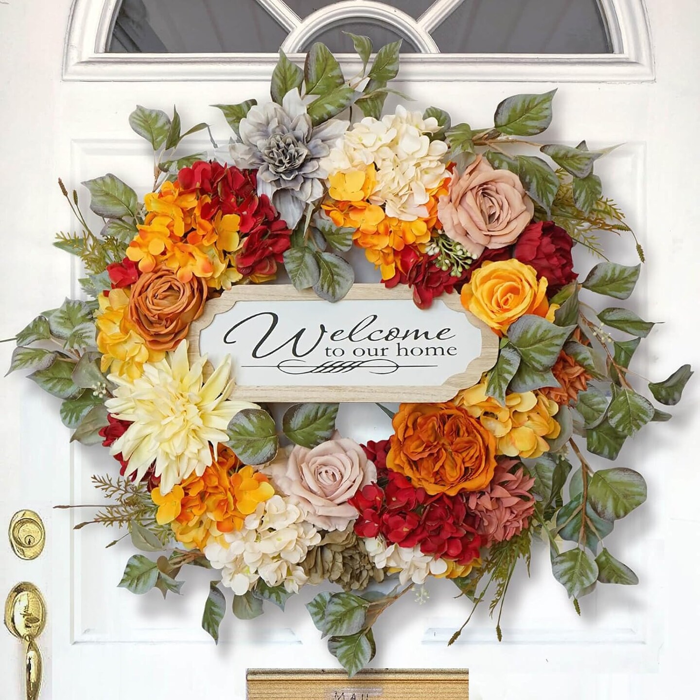 Brand new good handmade door wreath