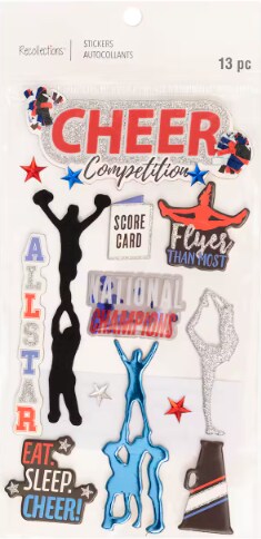 Recollections Cheer Competition Dimensional Stickers