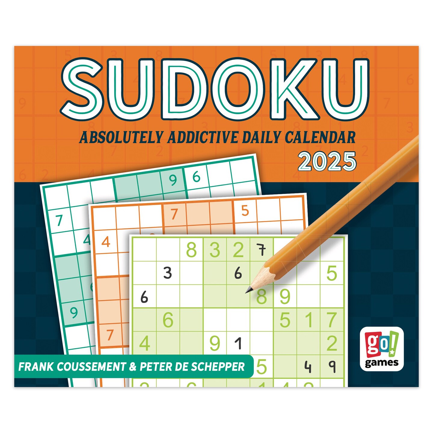 Sudoku | 2025 6 x 5 Inch Daily Desktop Box Calendar | New Page Every Day | Cal Ink | Puzzle Game Logical Combinatorial Numbers Math