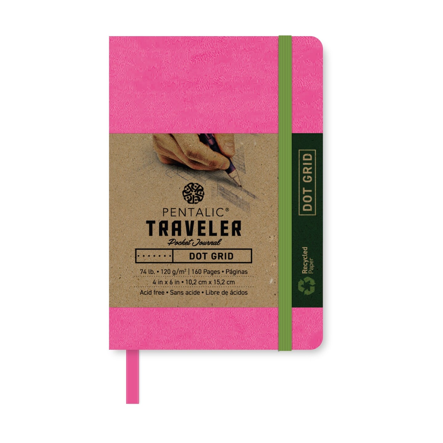 PTL-016132 Series | Traveler Pocket Journal - Dot Grid 6x4