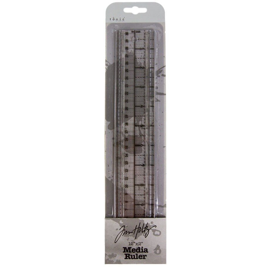 Tim Holtz Media Ruler-12&#x22;X2&#x22;