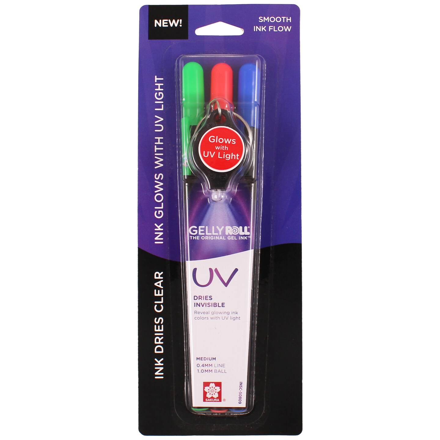 Sakura Gelly Roll UV Pens 3/Pkg-Assorted Colors