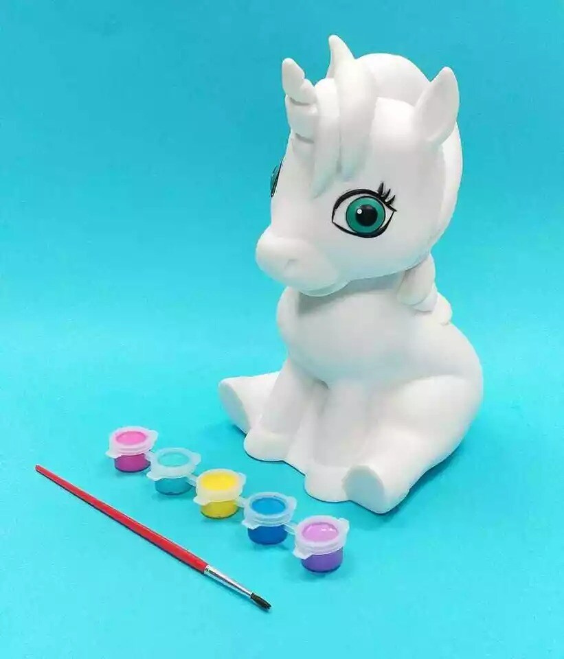 AMAV Unicorn Bank - DIY Paint Your Own Unicorn