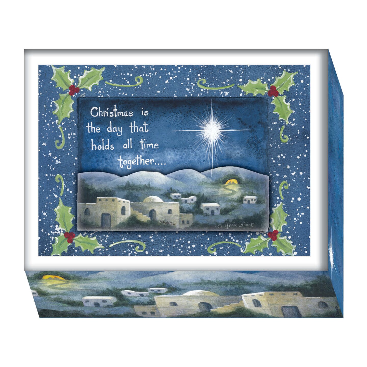 Christmas Is The Day - Boxed Christmas Cards -15 Cards &#x26; Envelopes