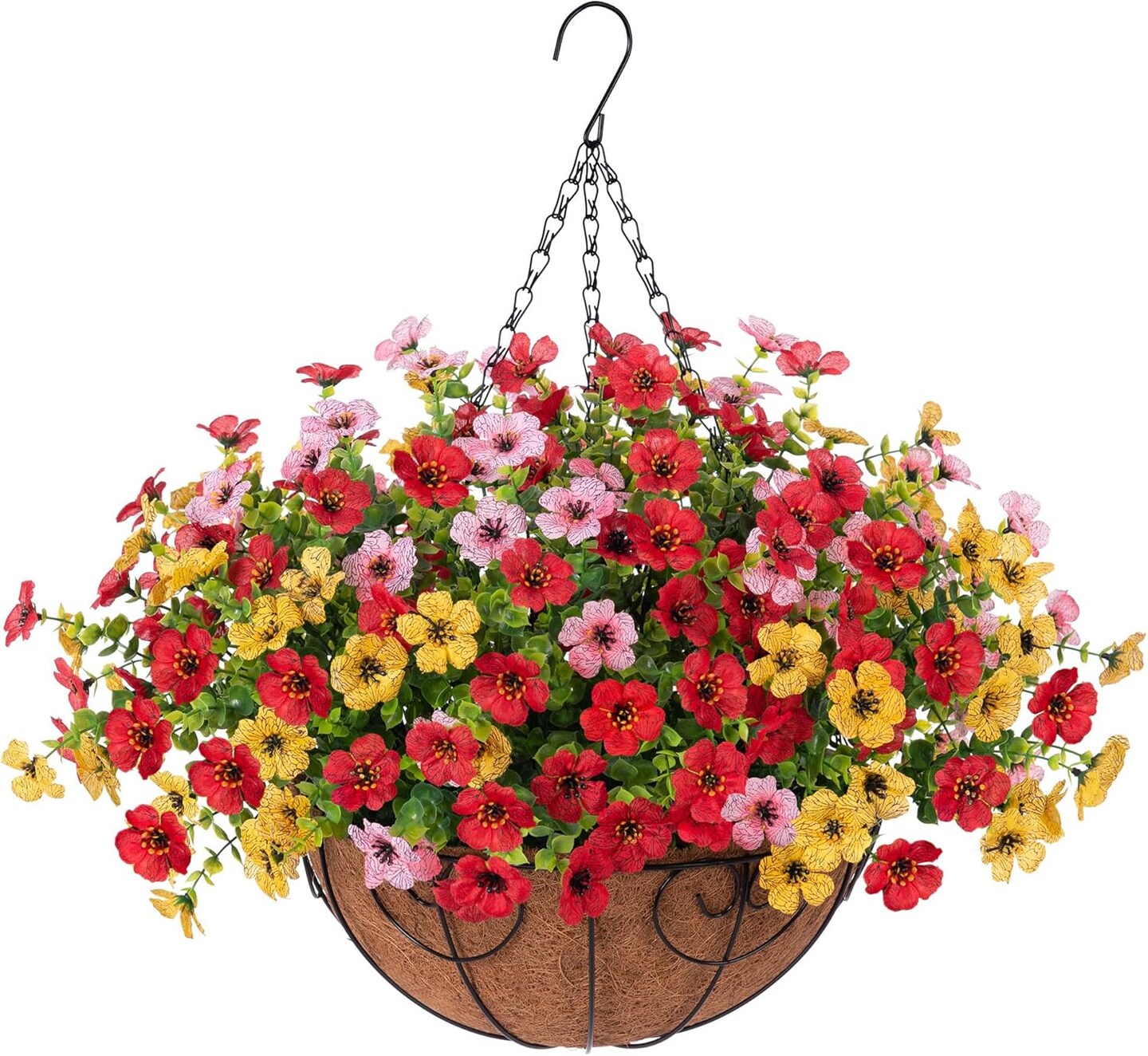 Autumn Artificial Flower Baskets Outdoor