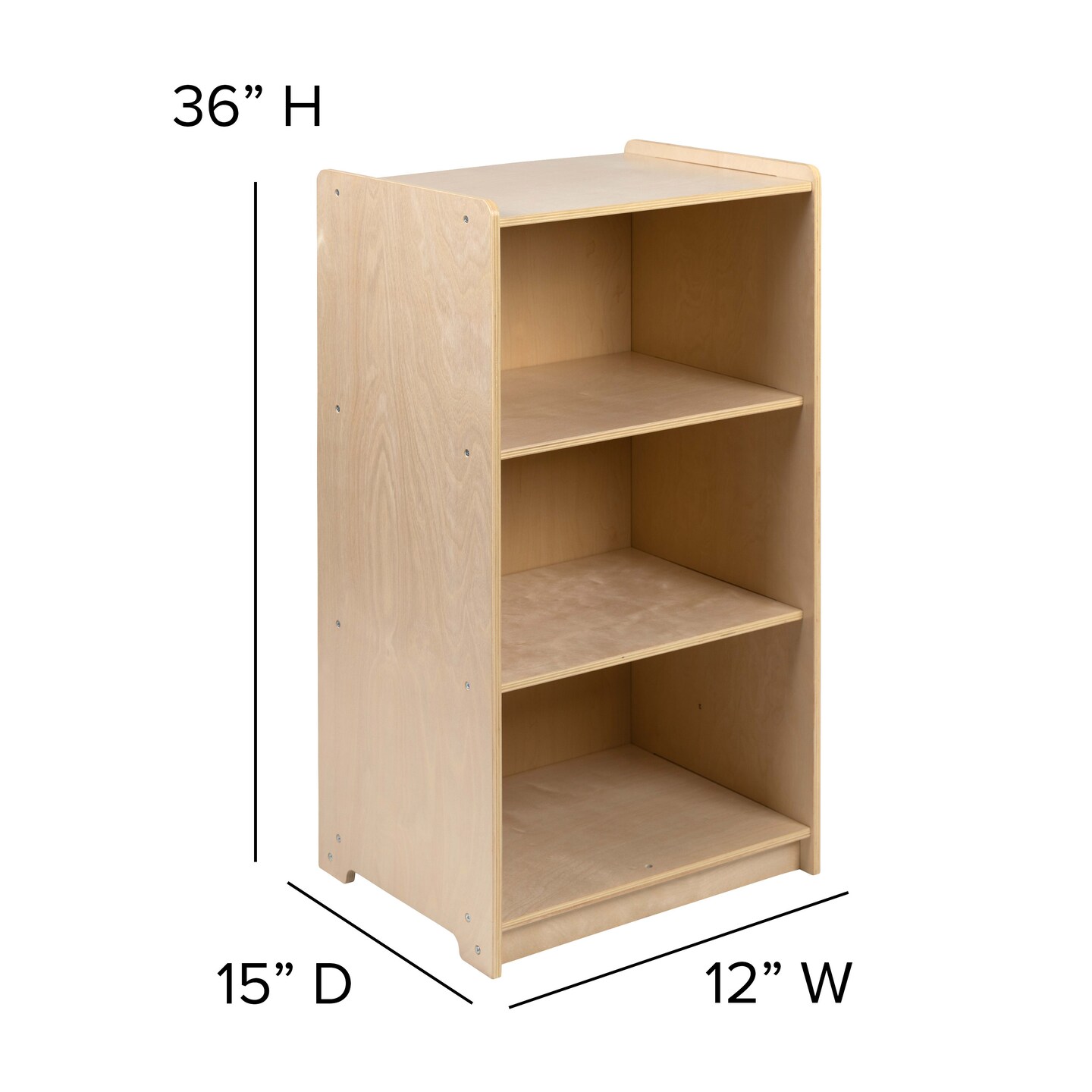 Emma and Oliver Wooden School Classroom Storage Cabinet/Bookshelf for Commercial or Home Use