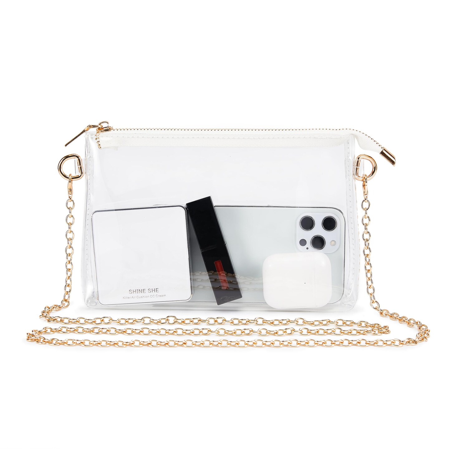 Clear Bag Stadium Approved: Suit for Quick Security Check - Small Transparent Purse for Women