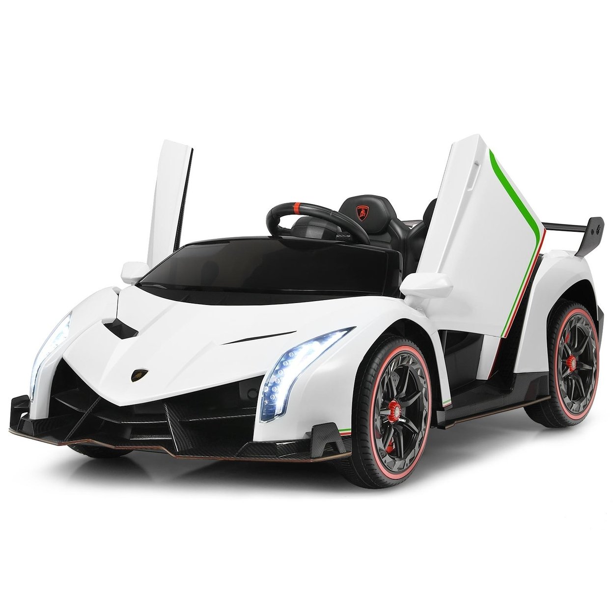 12V 2-Seater Licensed Lamborghini Kids Ride On Car W/ Rc And Swing Function