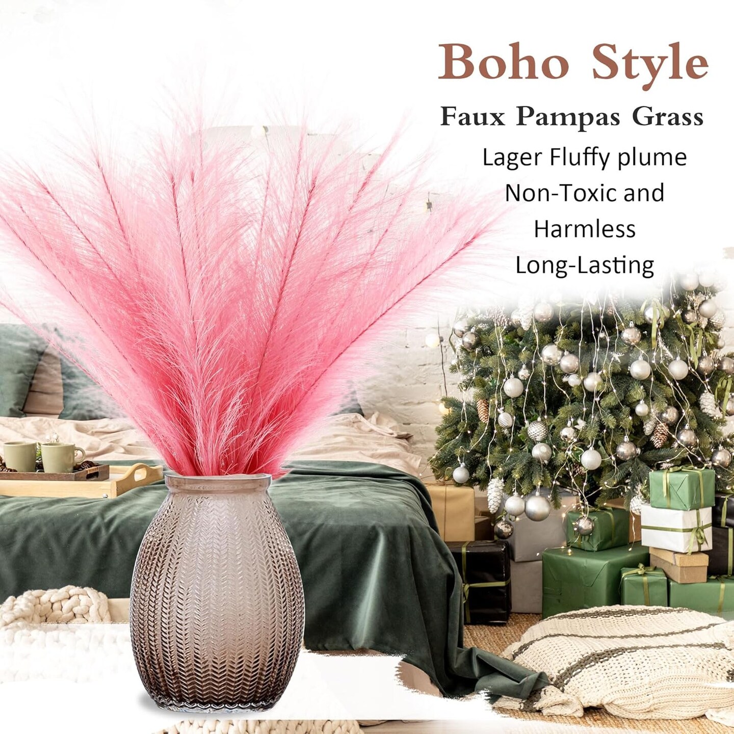 Pink Pampas Grass Small (Pink)