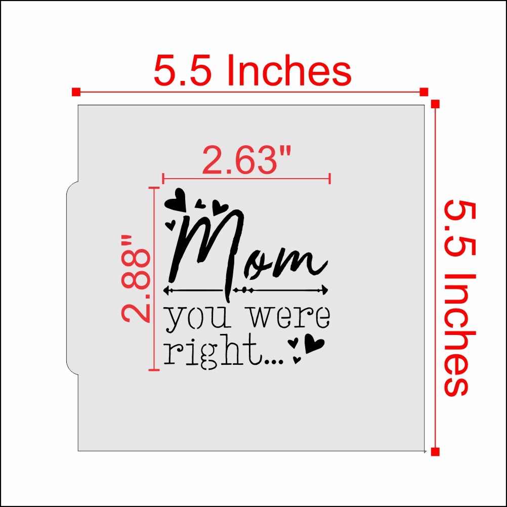 Mom Sayings 3 Piece Cookie Stencil Bundle | Confection Couture |