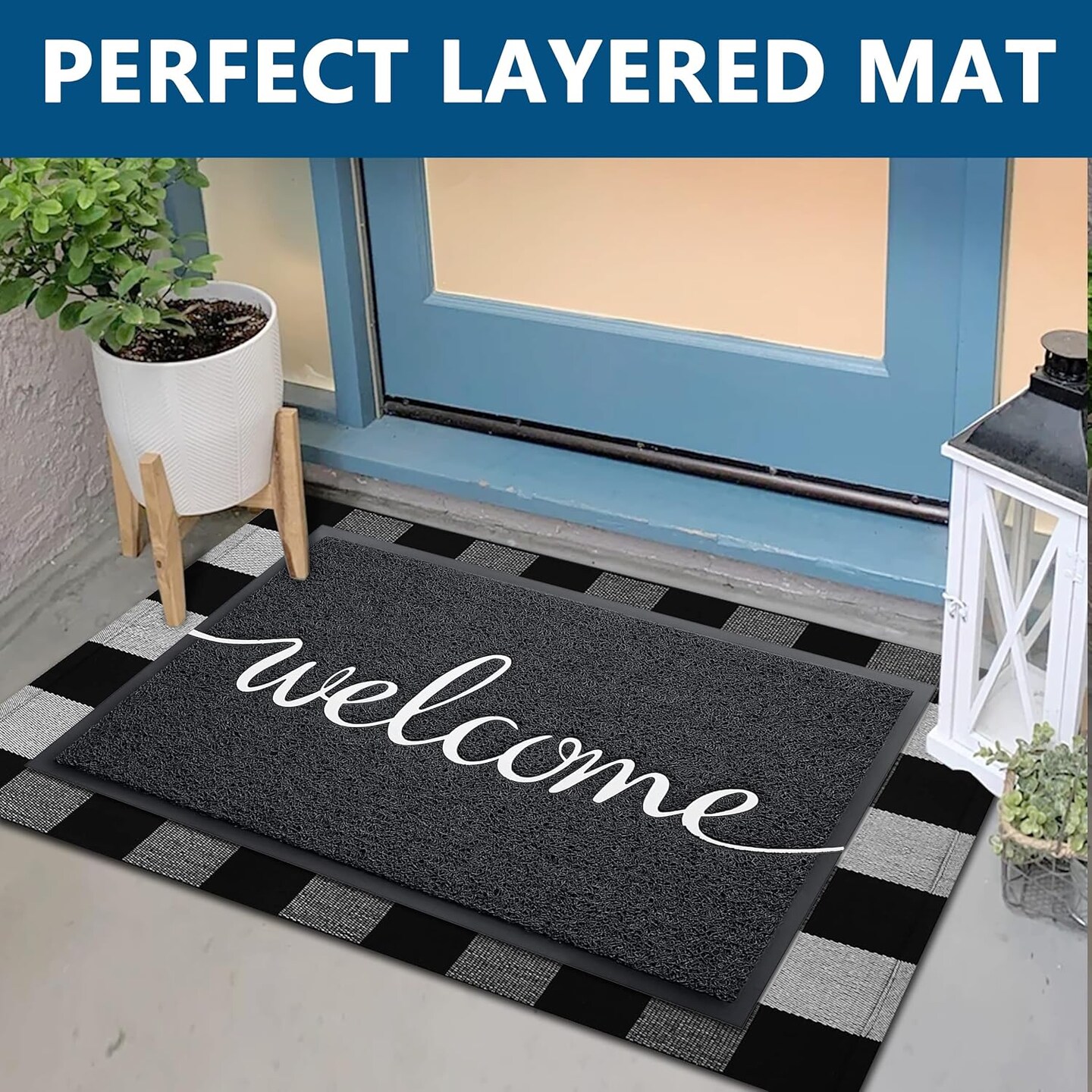 Funny Welcome Mats Outdoor, Front Door Mat for Outside Entry, Doormat Outdoor/Indoor Entrance, Front Door Rugs for Entryway Indoor, Outdoor Mats for Home Entrance, Front Porch Decor 36"x24"