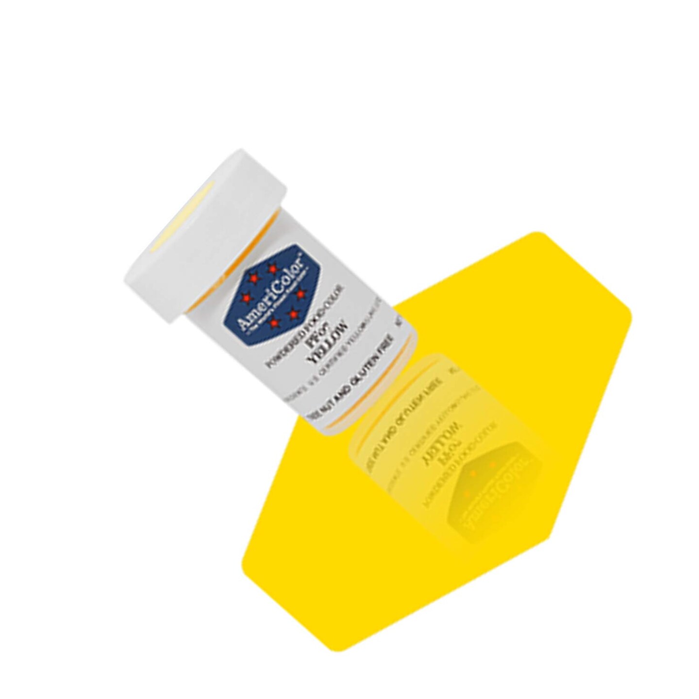 AmeriColor Yellow Powdered Food Color for Bright Lively Cake & Dessert Coloring