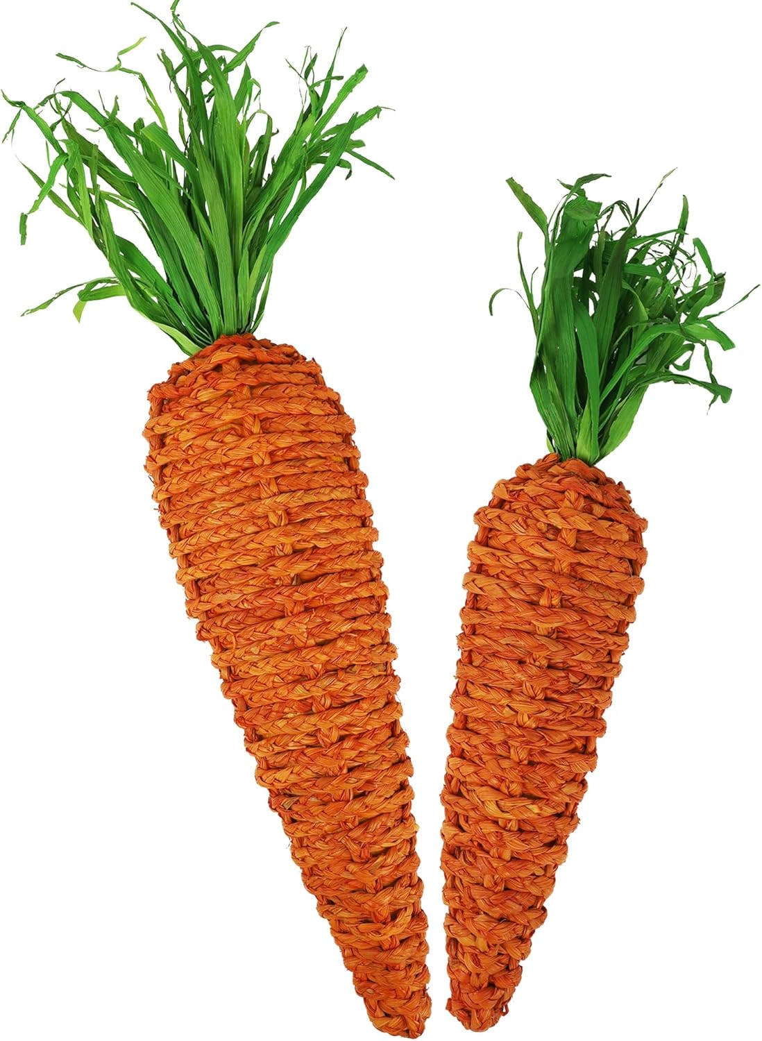 Large Carrots Easter Decorations &#x2013; Set of 2 (22&#x22; &#x26; 18&#x22;) Fake Carrot Spring Decor for Home, Farmhouse, Indoor &#x26; Outdoor, Front Porch &#x26; Yard Props