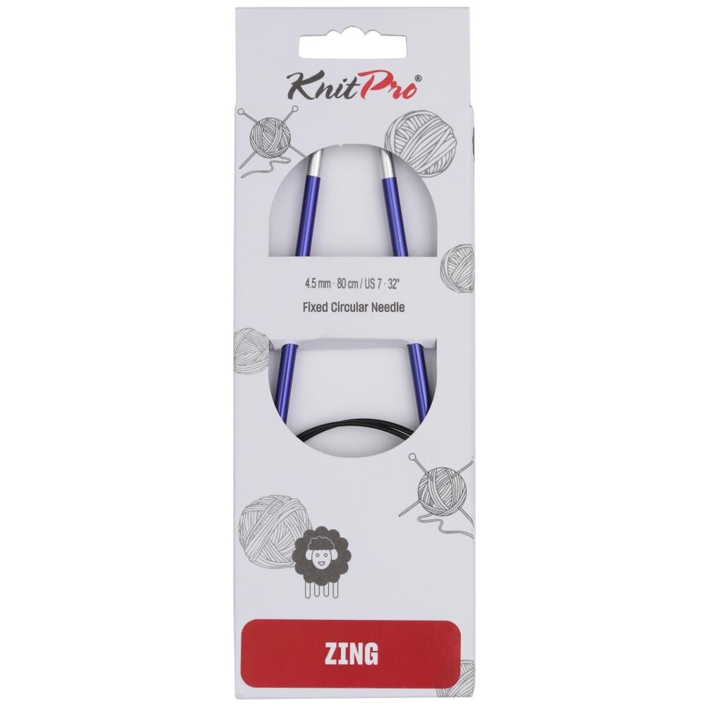KnitPro Zing 32" Circular Knitting Needles - Sizes US 0 to 17