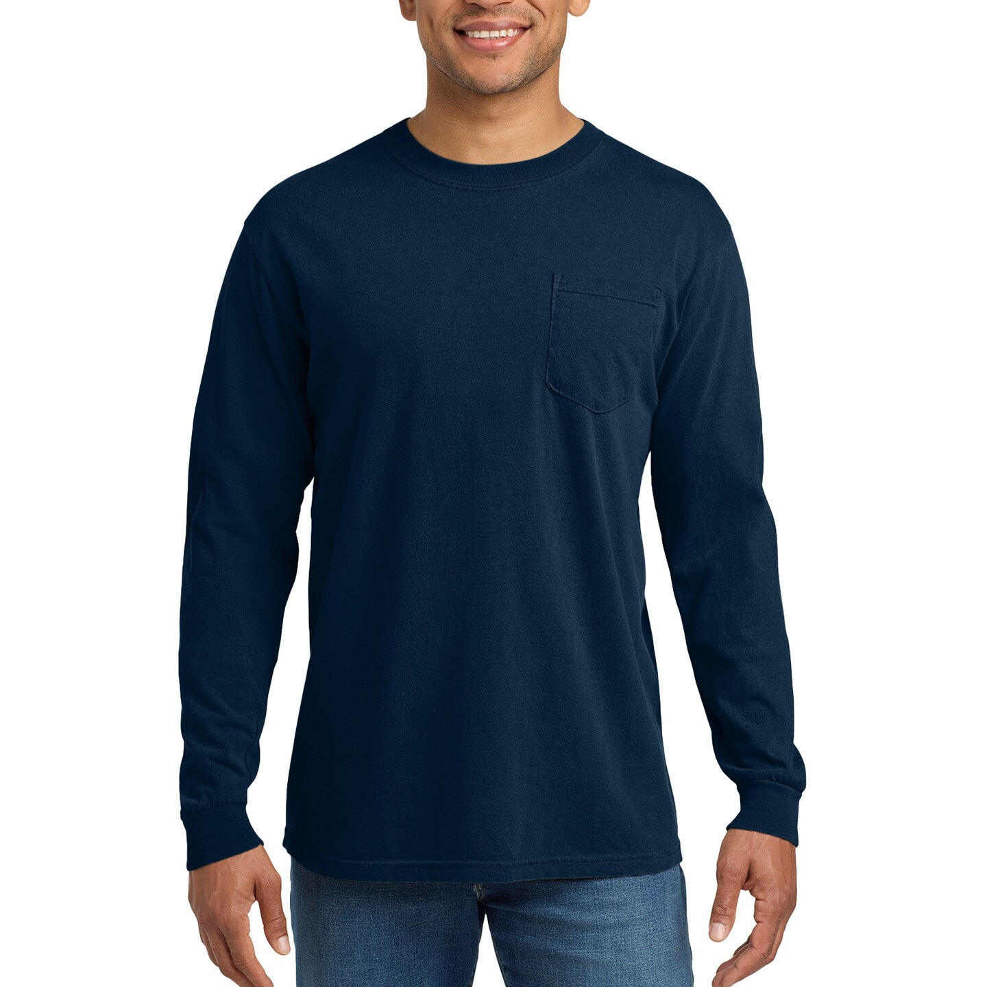 Comfort Colors Garment Dyed Heavyweight Long Sleeve Pocket T-Shirt