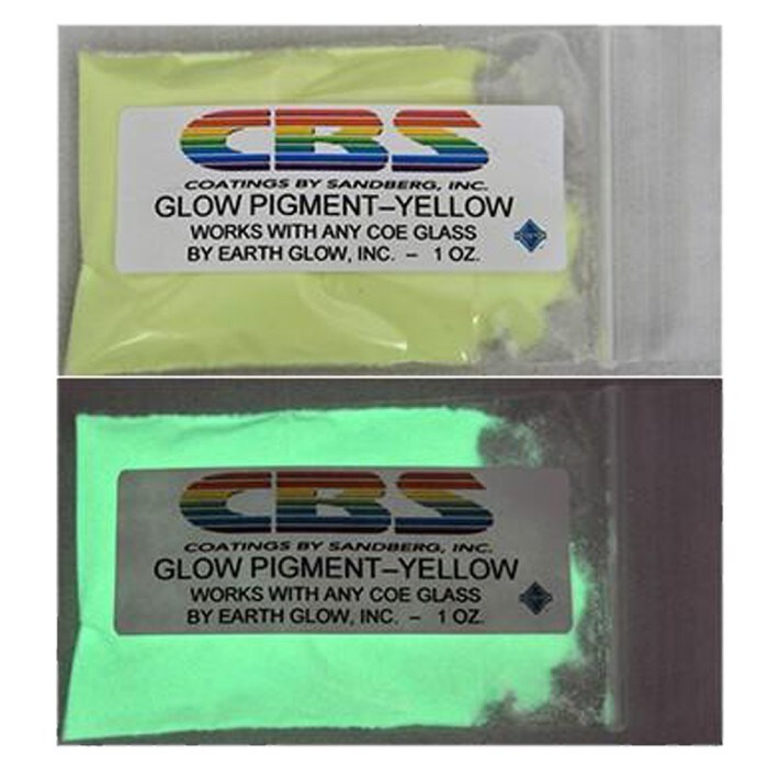 CBS Dichroic Yellow Glow Pigment 1oz.bag for Glass Fusing & Other Techniques