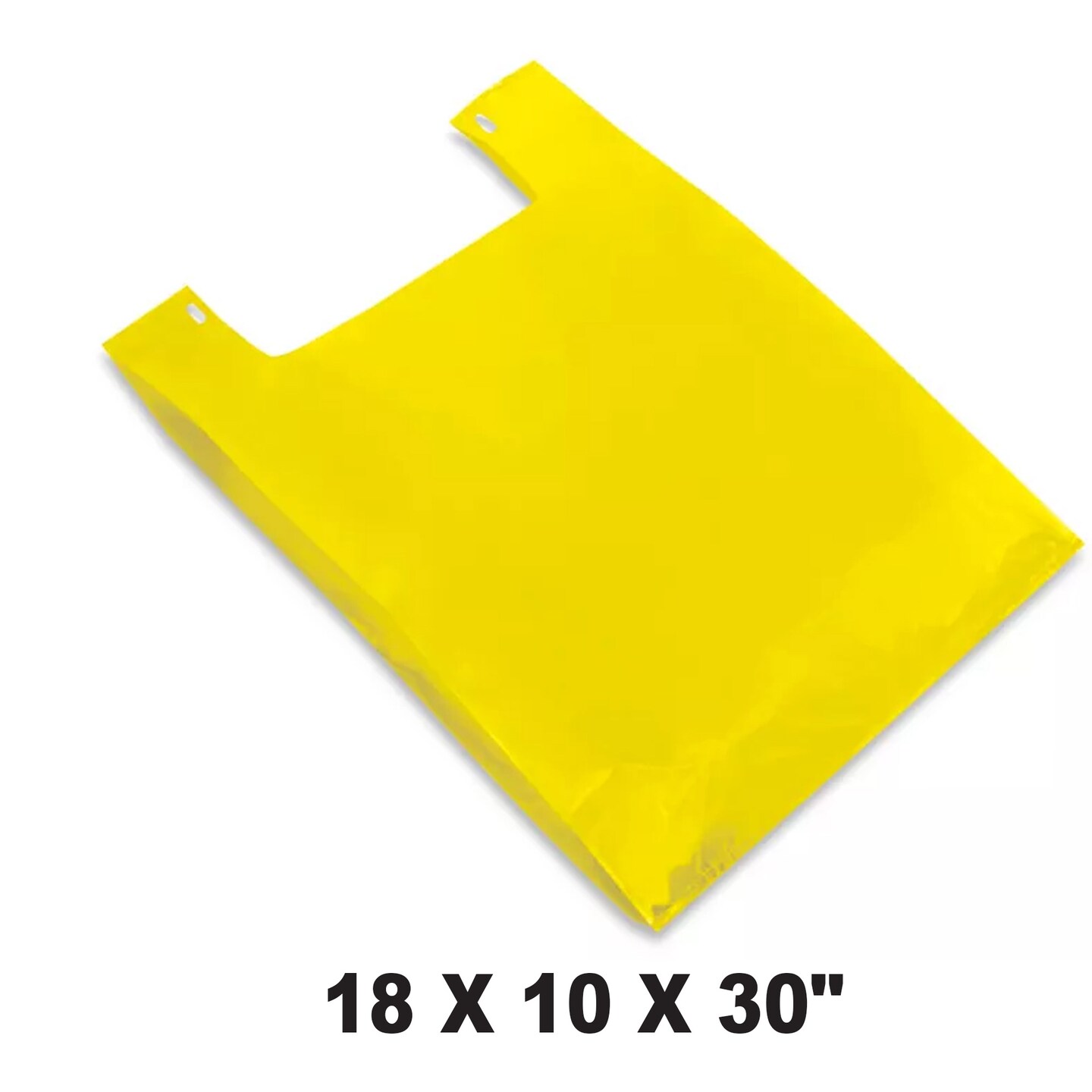 Extra Strength T-Shirt Bags 18 x 10 x 30 Inch for Bulk Shopping