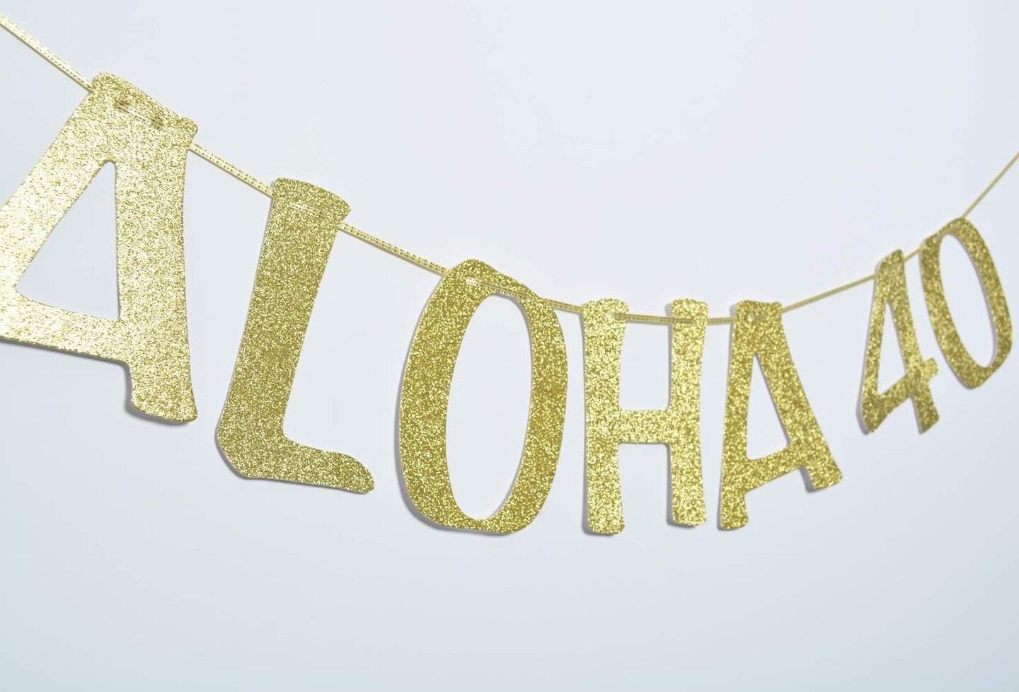 Birthday Banner Garland for 40th