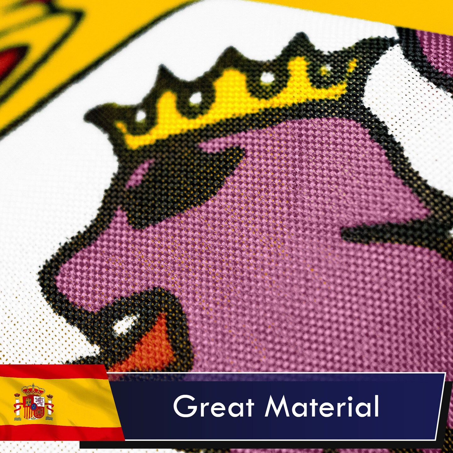 Spain (Spanish) Flag 75D Printed Polyester 3x5 Ft