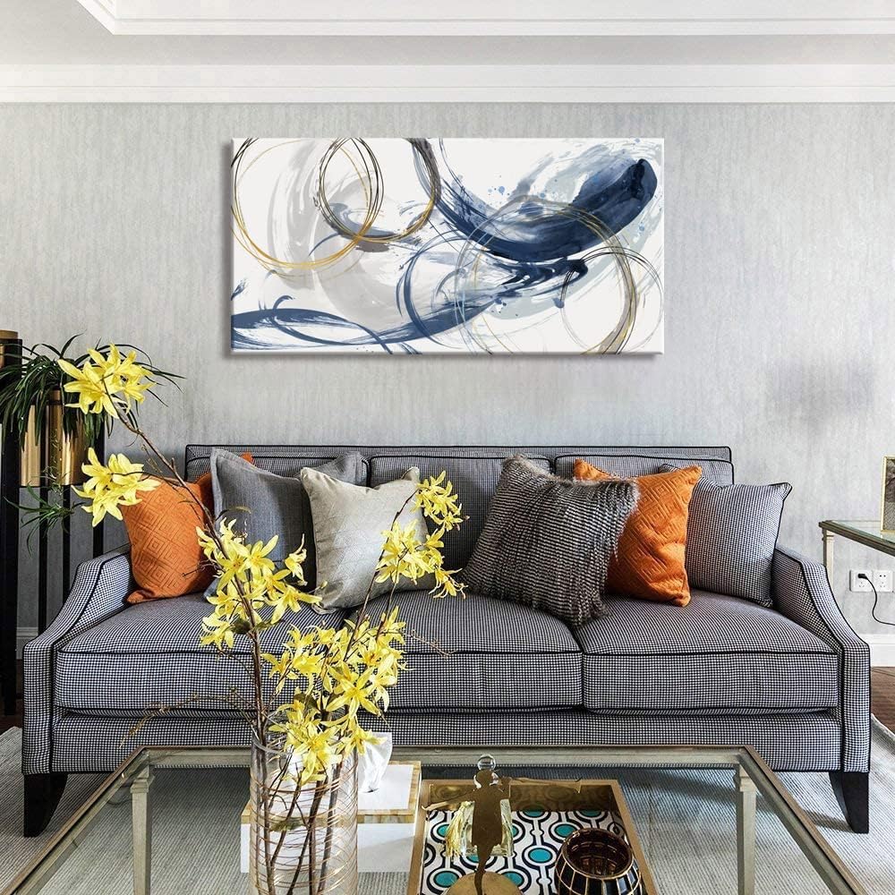 Canvas Wall Art Abstract Art Paintings Blue Fantasy Colorful Graffiti