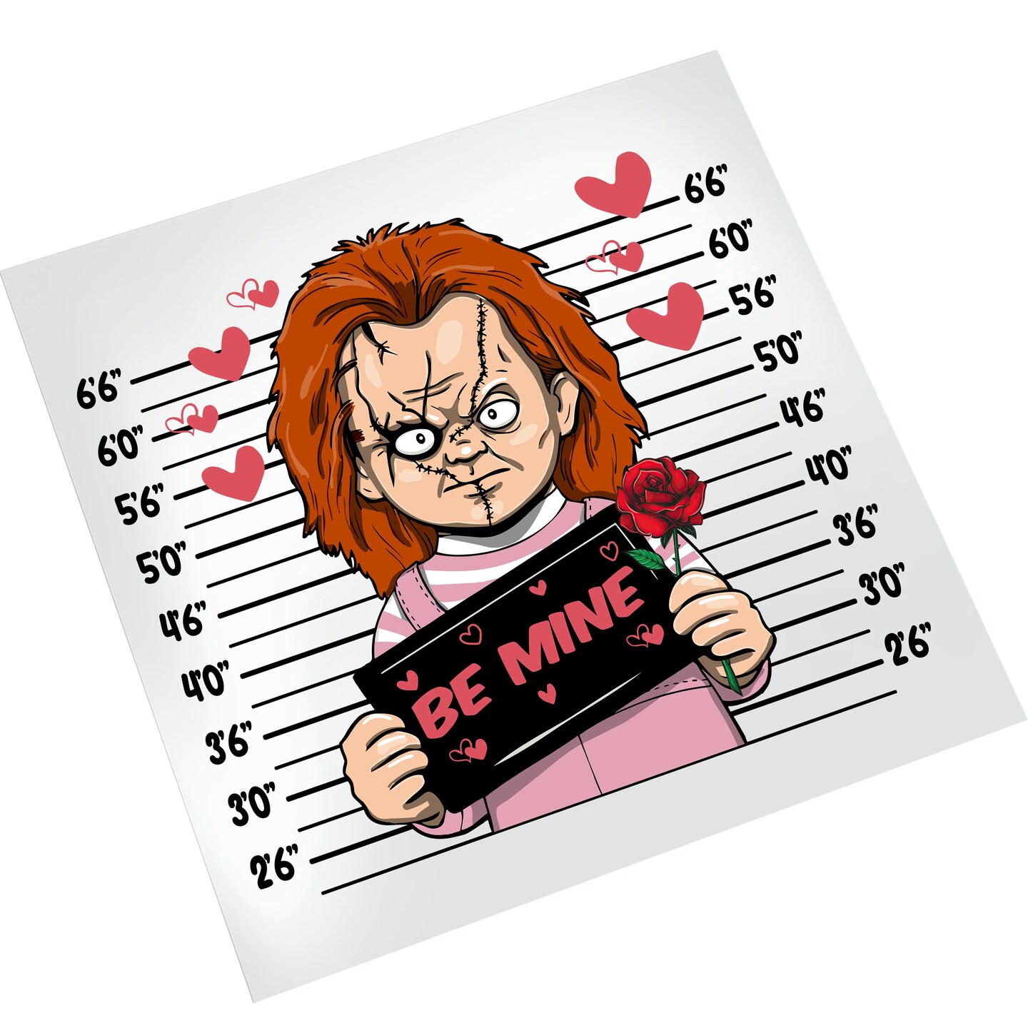 Valentine DTF Transfer - Chucky Be Mine Horror Ready To Press