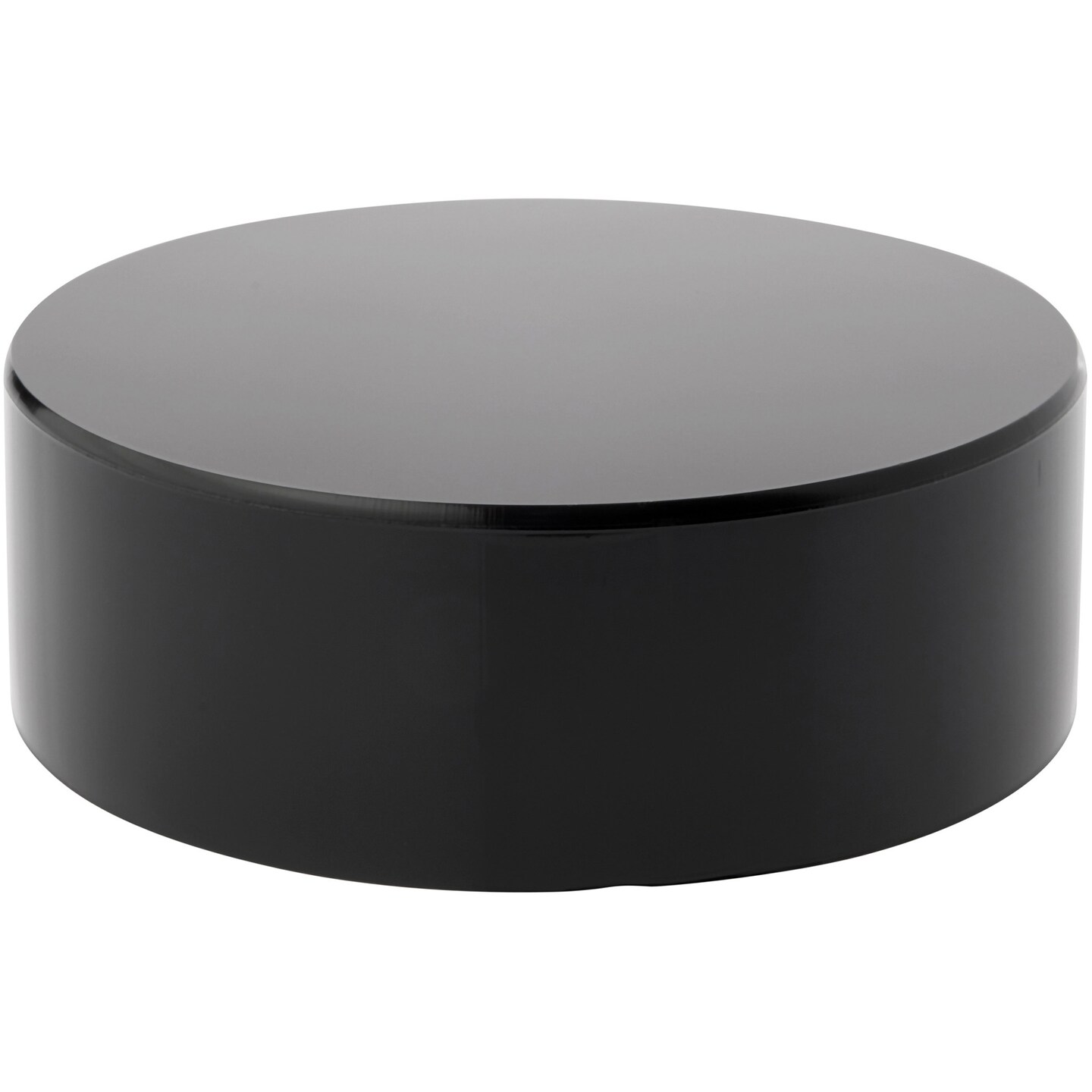Plymor Black Acrylic Round Cylinder Display Riser, 2" H x 6" D