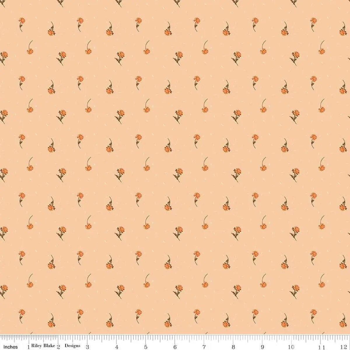The Awe of Autumn Flower Toss Blush 43&#x22;/44&#x22; Fabric Per Yard