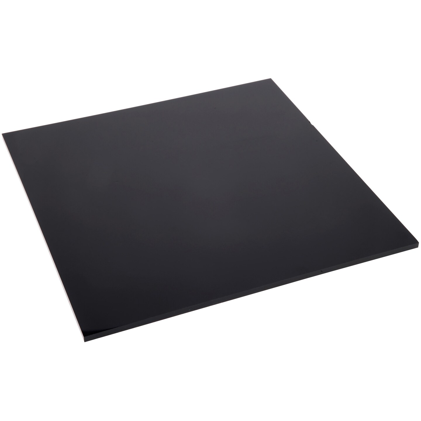 Plymor Black Acrylic Square Polished Edge Display Base, 10&#x22; W x 10&#x22; D x 0.25&#x22; H