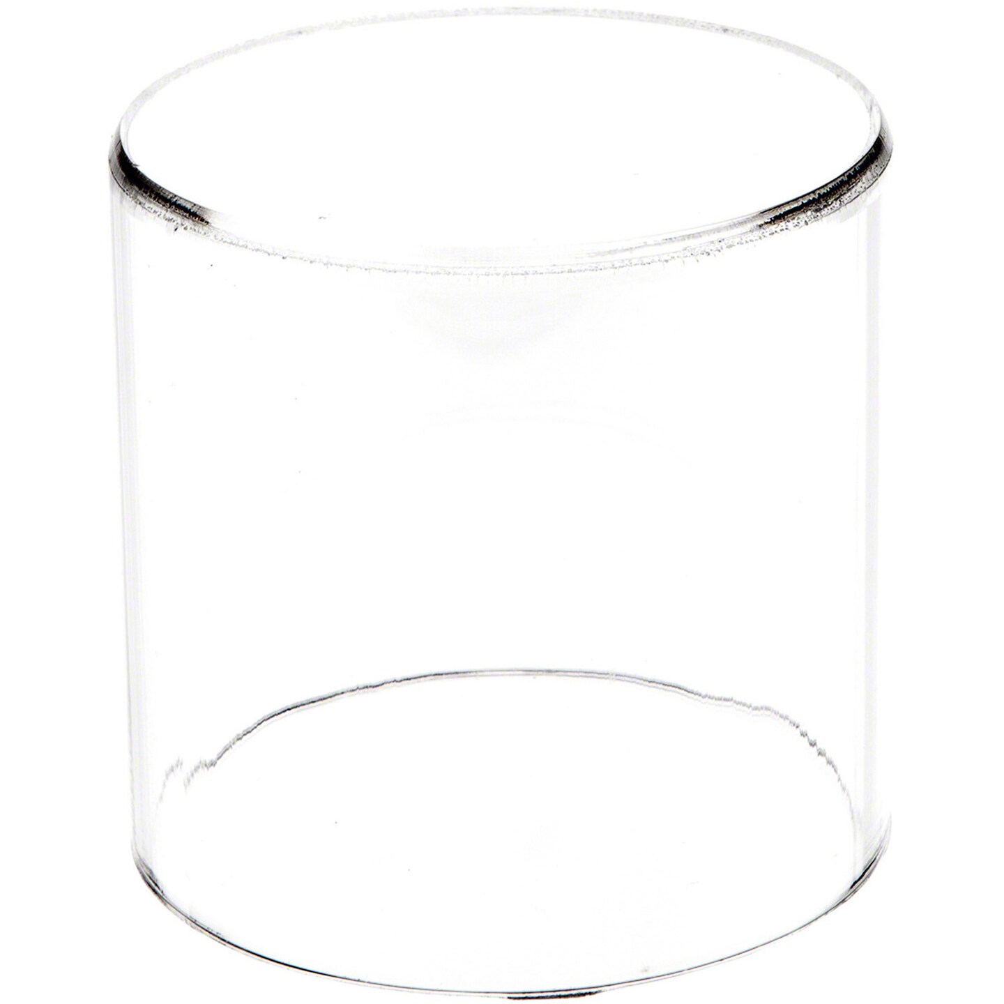 Plymor Clear Acrylic Round Cylinder Display Riser, 4" H x 4" D