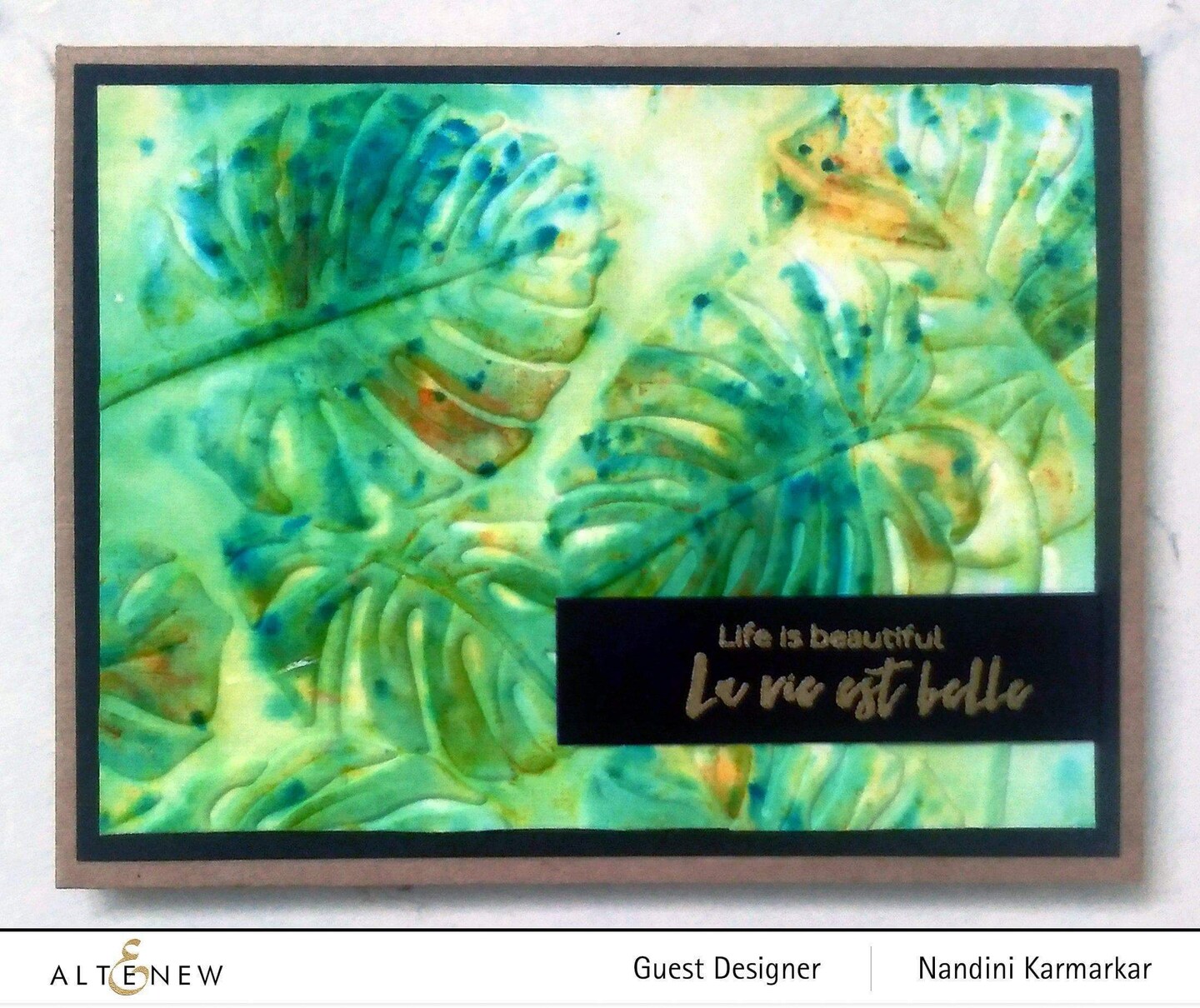 Monstera Leaves 3D Embossing Folder