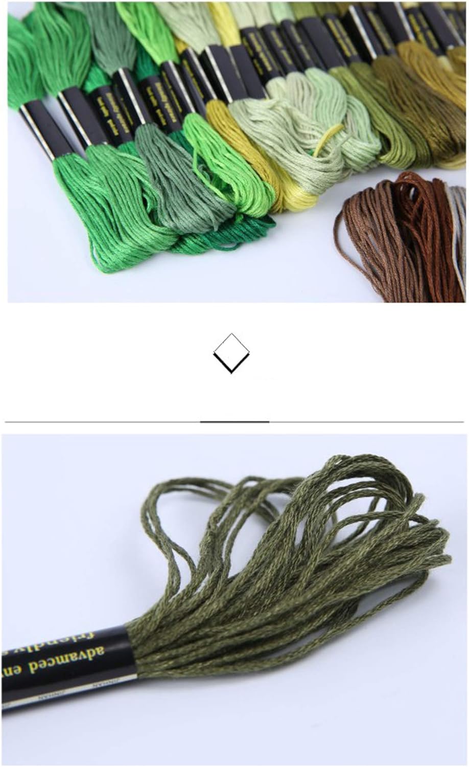 Friendship Bracelet String 50 Skeins Rainbow Color Embroidery Floss