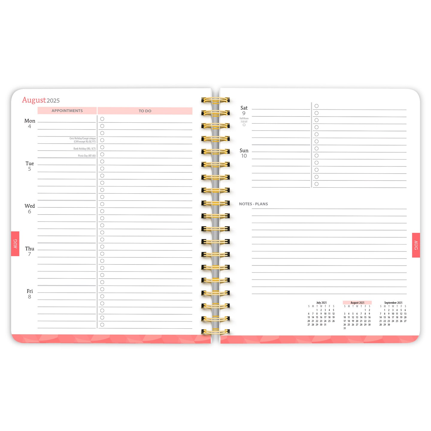 Bonnie Marcus OFFICIAL | 2026 6 x 7.75 Inch 18 Months Weekly Desk Planner | Foil Stamped Cover | July 2025 - December 2026