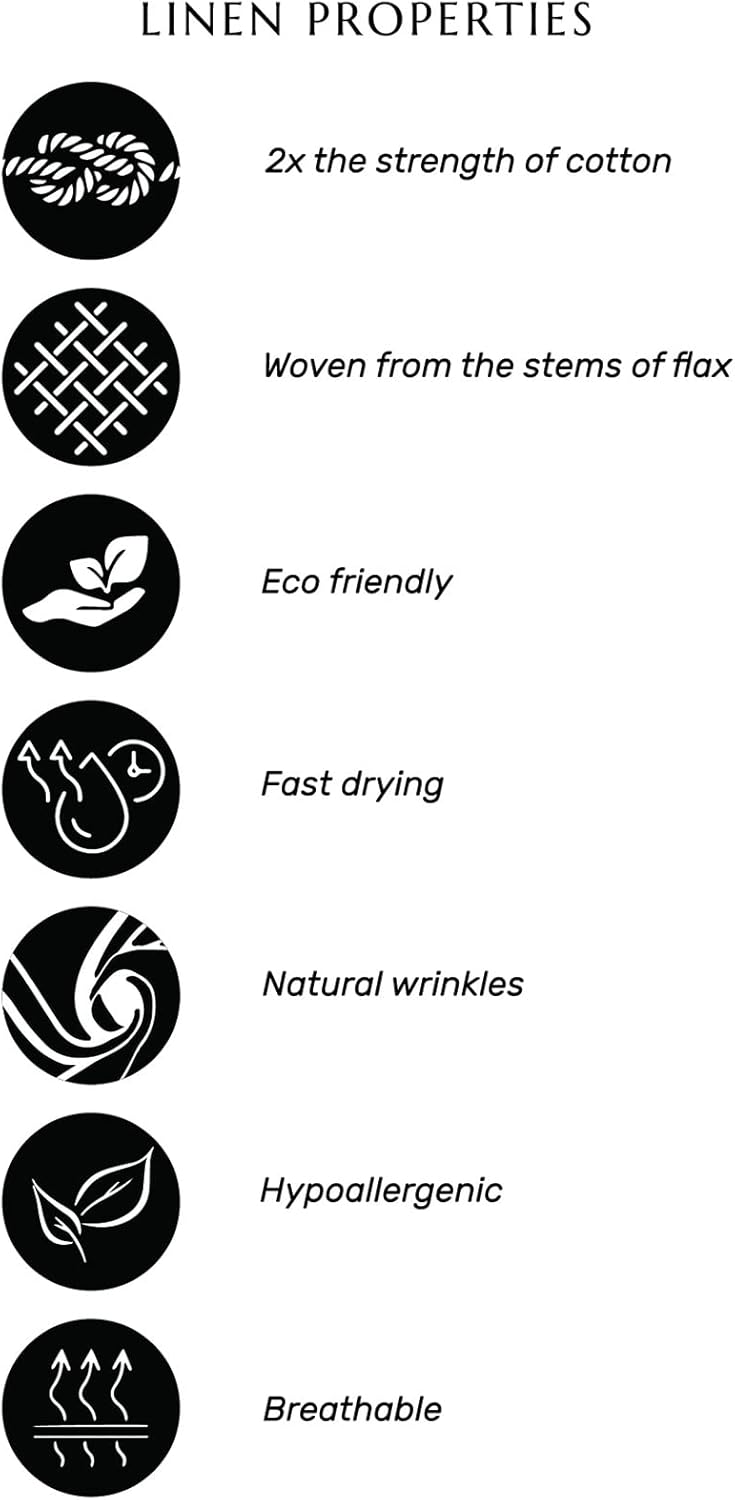 Navy and white linen table runner, 36 inches, perfect for spring.