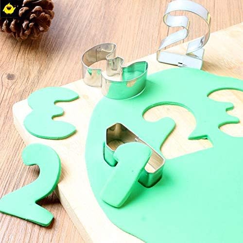 Mini Alphabet & Number Cookie Cutter Set Stainless Steel 36 Pieces