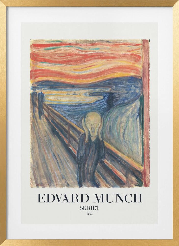 Skriet (The Scream) by Edvard Munch Framed Art