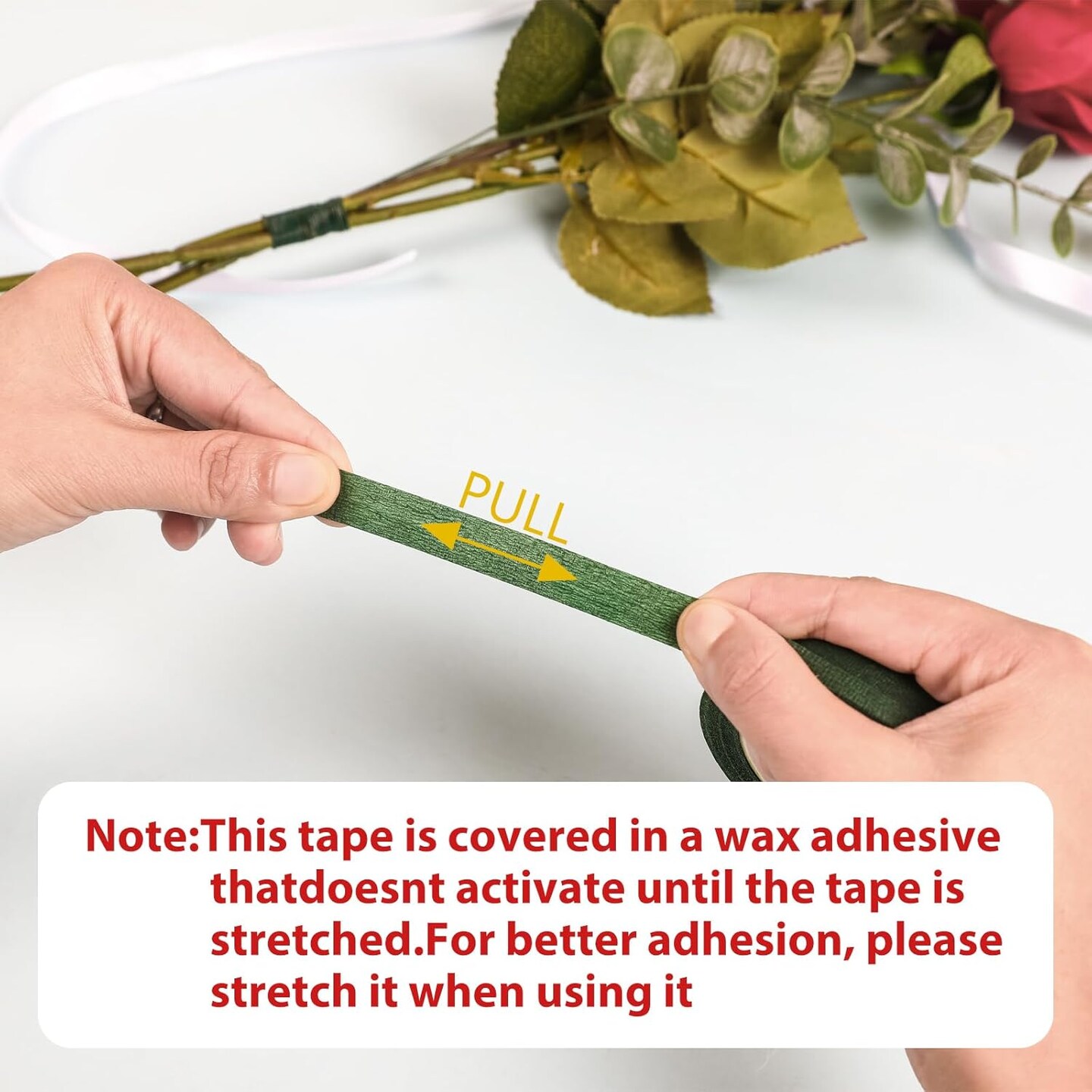 Floral Arrangement Kit with Green Floral Tape and Wire,26 Gauge Floral Stem Wire,22 Gauge Floral Wire,Boutonniere Pin for Bouquet Stem Wrap Florist.