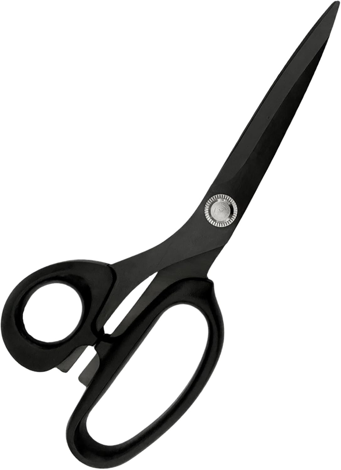 Left-Handed Scissors for Adults, 8 Inch Titanium Coating with Stainless Steel Blade, for Dressmaking, Leather Professional Sewing Fabric, Crafting and Home General Use, Black