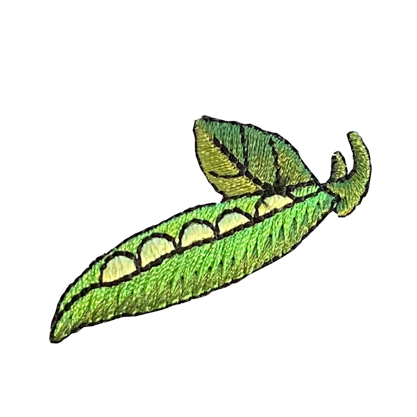 Sweet Pea Pod, Food, Gardening, Vegetables, Embroidered, Iron on Patch