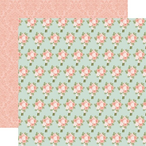 Echo Park Our Wedding Bridal Bouquet 12x12 Double-Sided Paper
