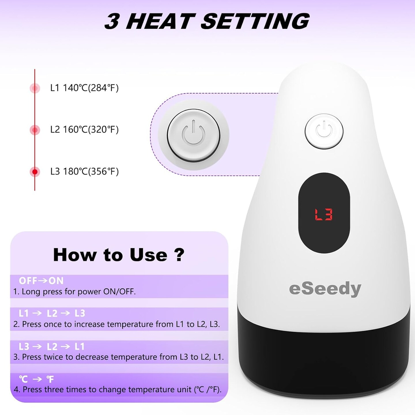 Mini Heat Press Machine, 3 Heat Settings, Precise Temperature Control,15 Mins Auto-Off, Insulated Safety Base, Mini Iron for Crafting, T Shirts, Hats, Heating Transfer Projects
