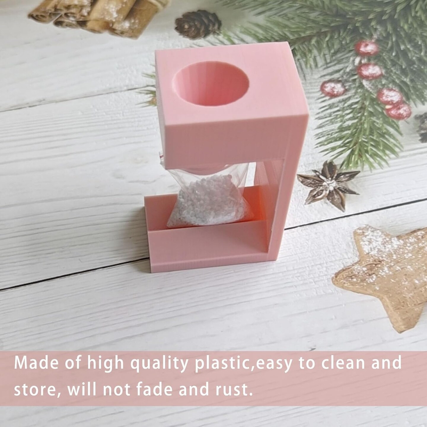 Diamond Painting Bag Funnel,Diamond Painting Drill Funnel for Zip Bags,Diamond Painting Accessories Tools (Pink)