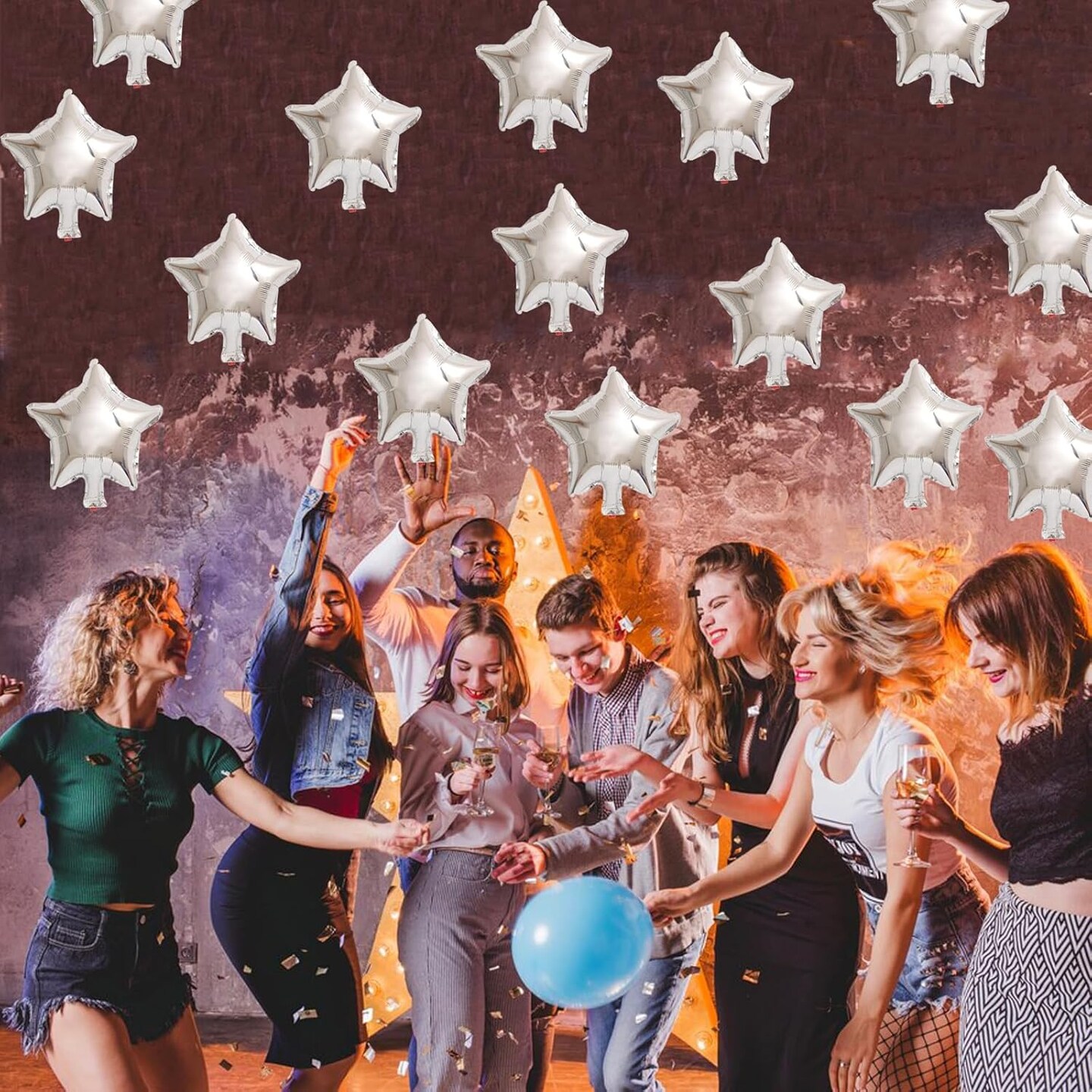 10 Inch Silver Star Shape Foil Balloons 20pcs Small Mylar Helium Balloons Star Shaped Balloons Mylar Balloons Balloons for Birthday Party Anniversary Wedding Baby Shower Decorations