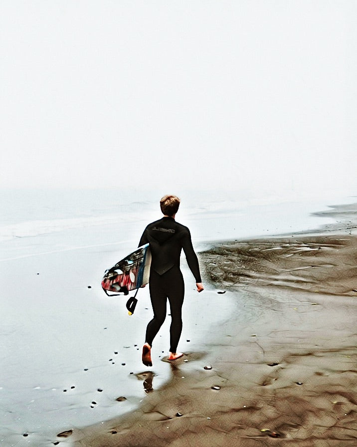 Surf art framed art print 14x18