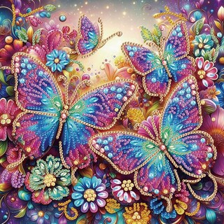 DPHERO Kit Diamond Painting 5D Farfalla E Acchiappasogni – Tela 30x40 Cm Con Diamanti Rotondi, Kit Completo Per Adulti E Principianti, Fai Da Te Rilassante